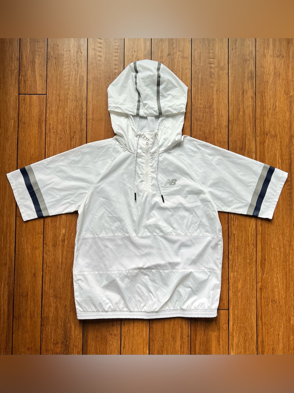 New Balance Women’s Space Dye Mesh Anorak Pull Over Windbreaker Size M